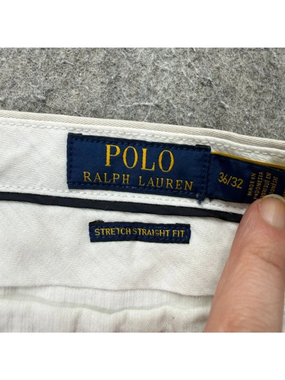 Polo Ralph Lauren Pants Men 36 x 32 Beige Stretch Straight Fit Chino b154